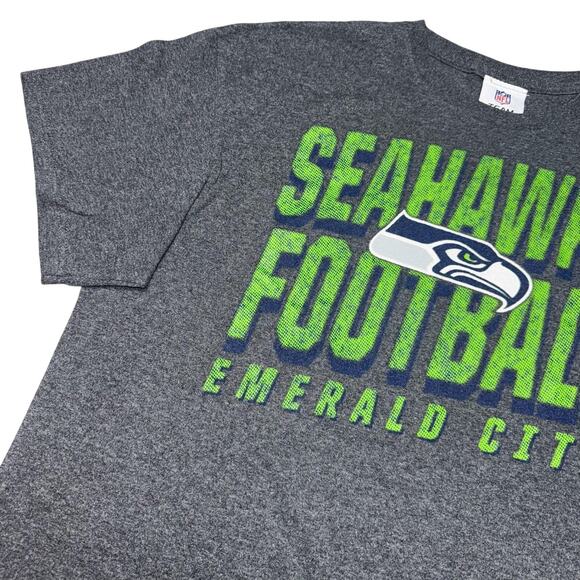 Seattle Seahawks Shirt Mens Large NFL Team Apparel Football Emerald City Tee - Picture 3 of 15